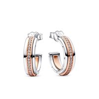 Orecchini Pandora Donna Pandora Signature in Argento 282737C01 - 282737C01
